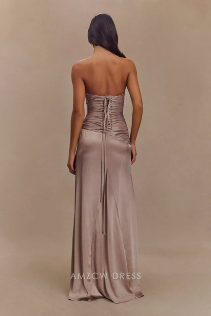 Amzcw Elegantes Vestidos de Fiesta Línea A Satén Verde Azulado con Hombros Descubiertos Mini Vestido Corto Venta Caliente para Mujeres 