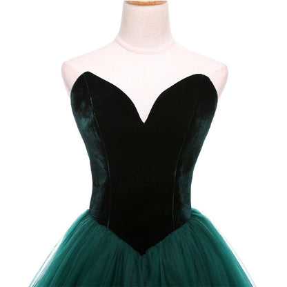 Vestidos de fiesta largos de tul burdeos, sin mangas, con escote en V y corte A hasta el suelo 
