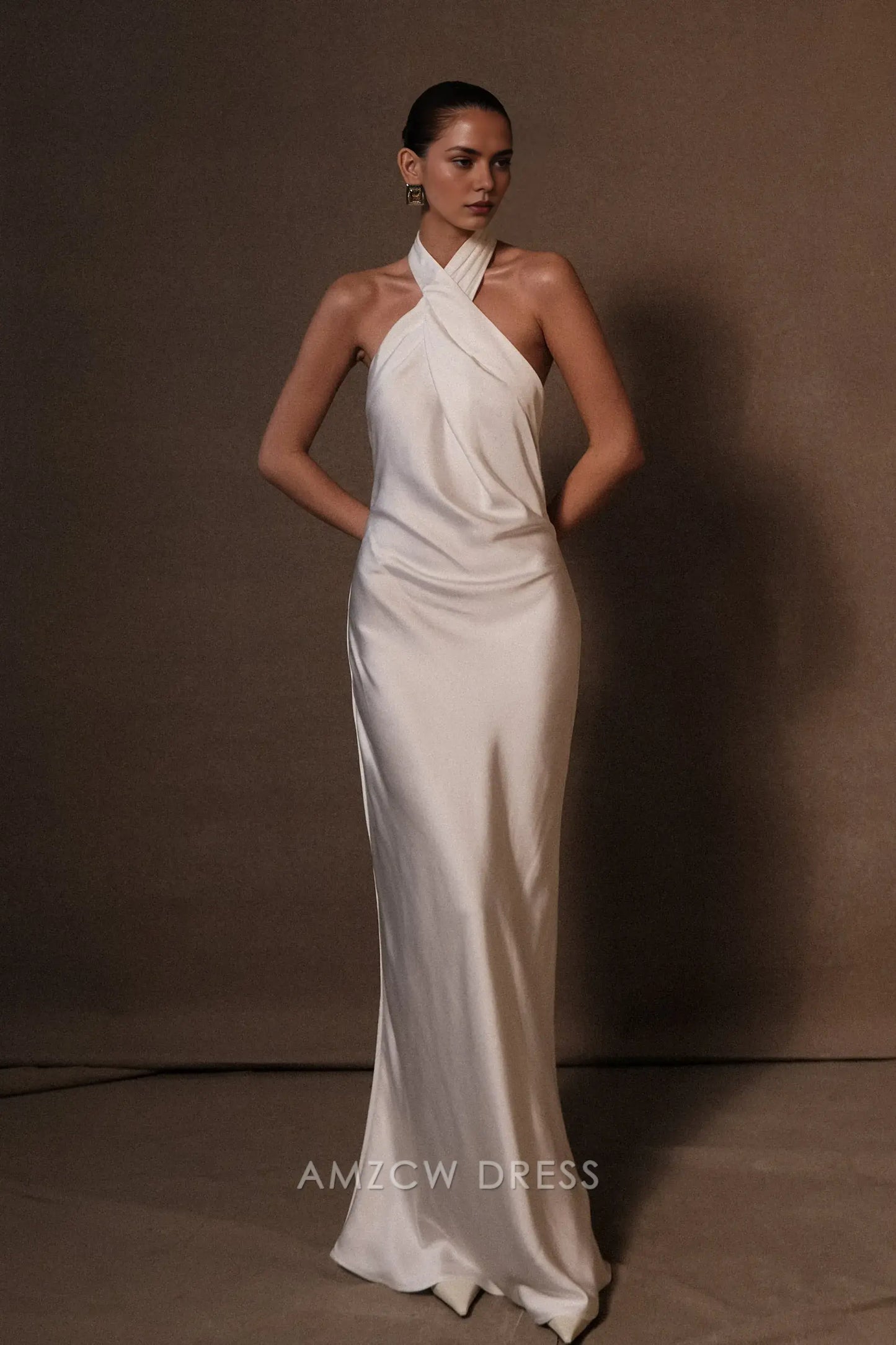 Amzcw Elegantes Vestidos de Fiesta Línea A Satén Verde Azulado con Hombros Descubiertos Mini Vestido Corto Venta Caliente para Mujeres 