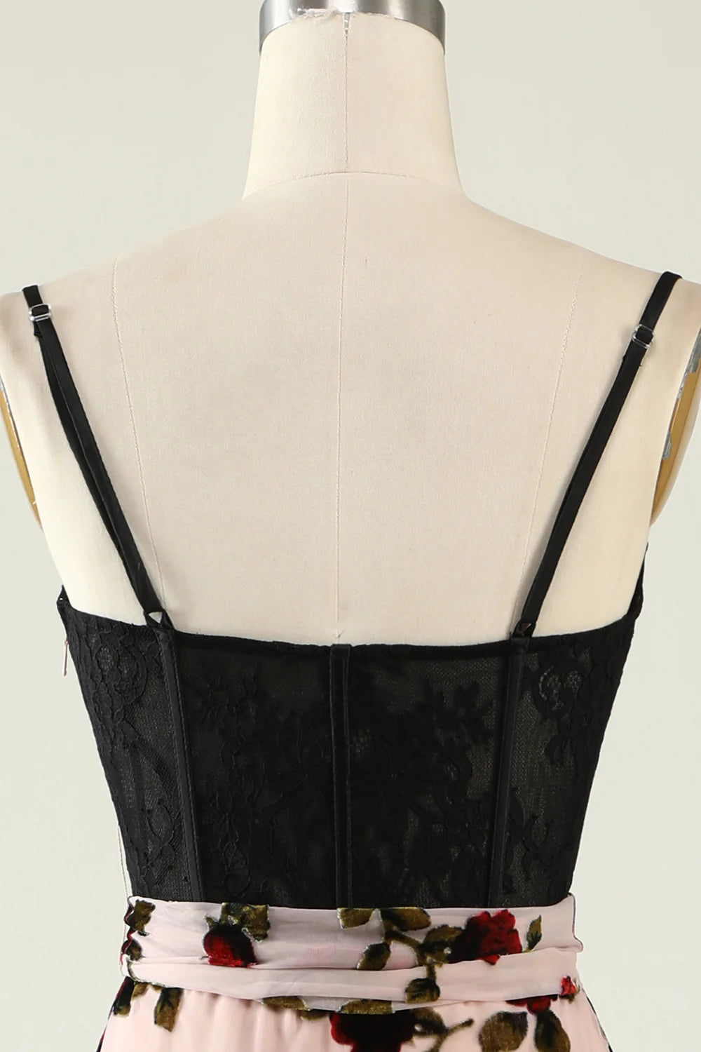 Vestido de fiesta con tirantes finos y estampado floral de Amzcw 