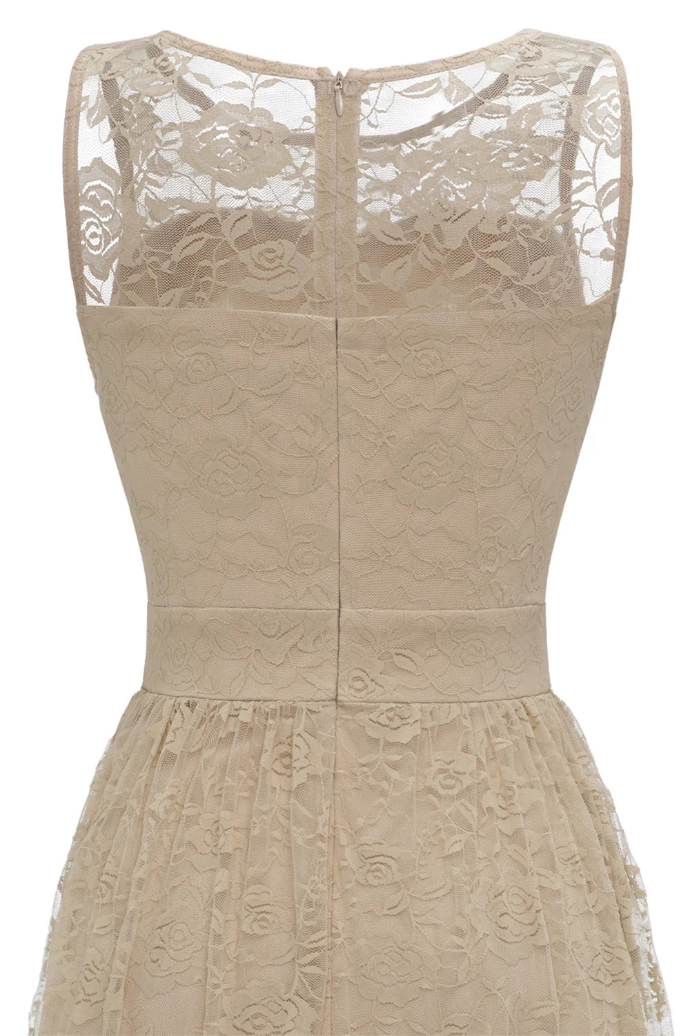 Vestido formal largo de encaje blanco 