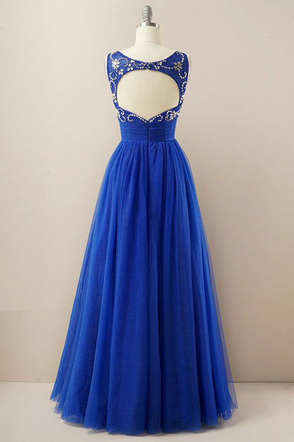 Vestido de fiesta de tul burdeos 