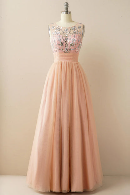 Vestido de fiesta de tul burdeos 