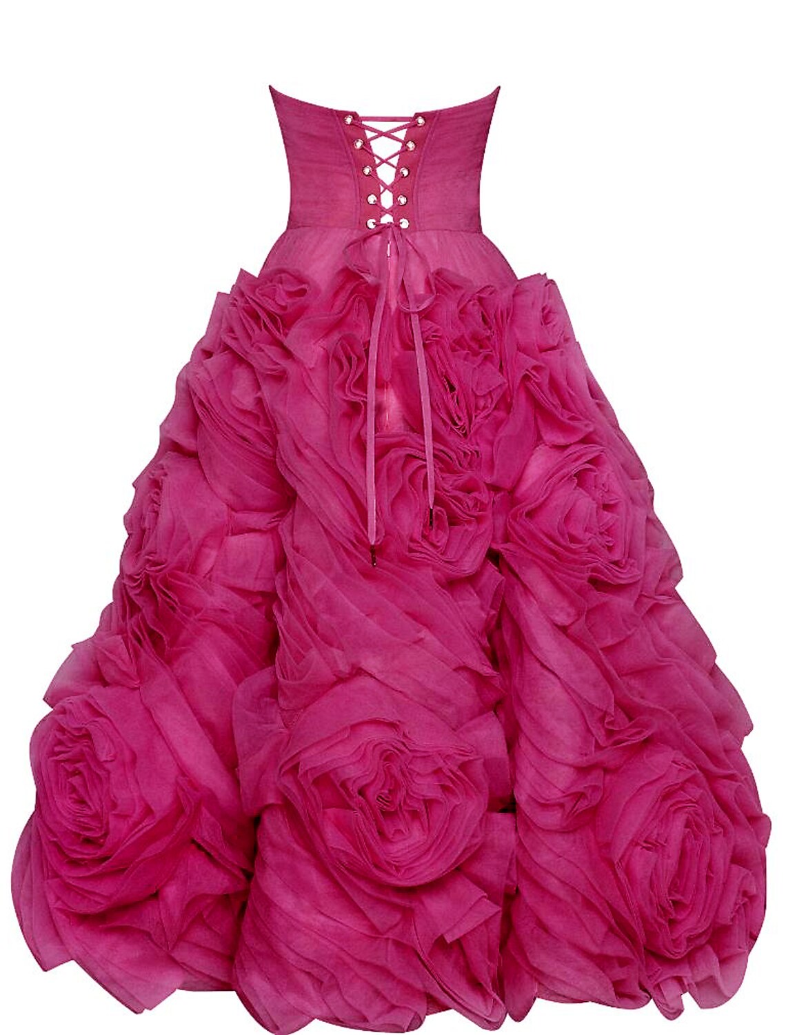 Vestidos de fiesta de corte A, vestido floral, mascarada, largo hasta el tobillo, sin mangas, sin tirantes, de tul, sin espalda con flores