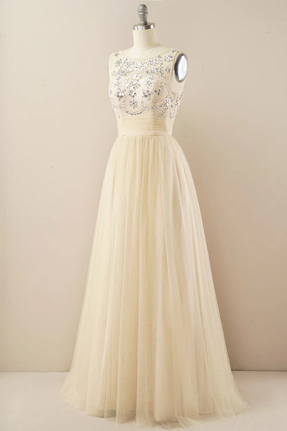 Vestido de fiesta de tul burdeos 