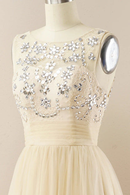 Vestido de fiesta de tul burdeos 