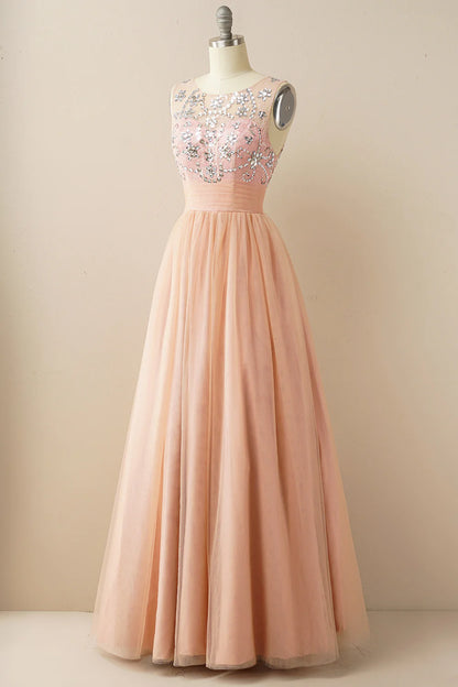 Vestido de fiesta de tul burdeos 