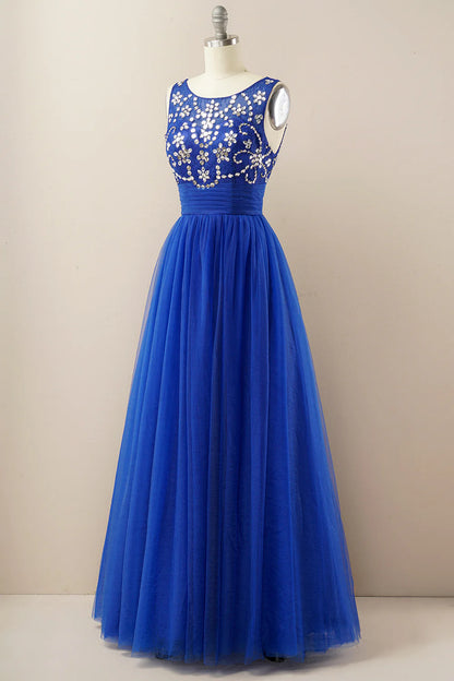 Vestido de fiesta de tul burdeos 