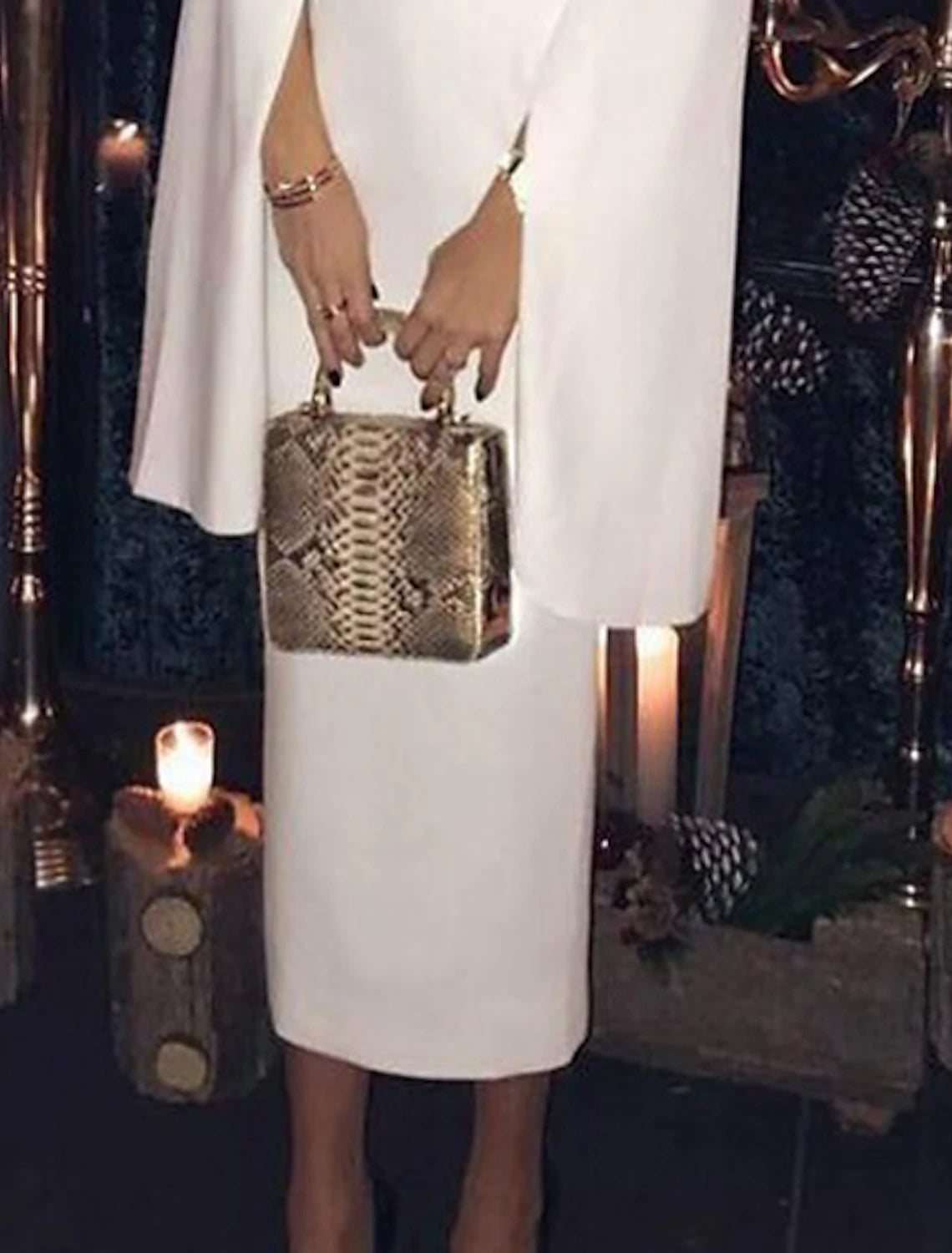 Vestido de cóctel con corte tubo/columna, vestido de fiesta, fiesta, largo hasta la rodilla, manga larga, cuello joya, para invitada de boda de otoño, jersey sin espalda con elegante color puro