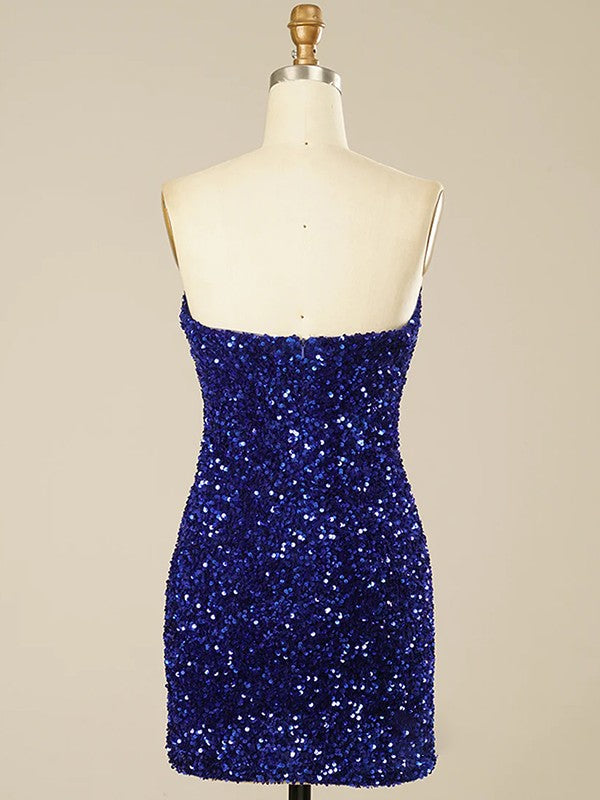 Sheath/Column Sweetheart Sleeveless Short/Mini Dresses