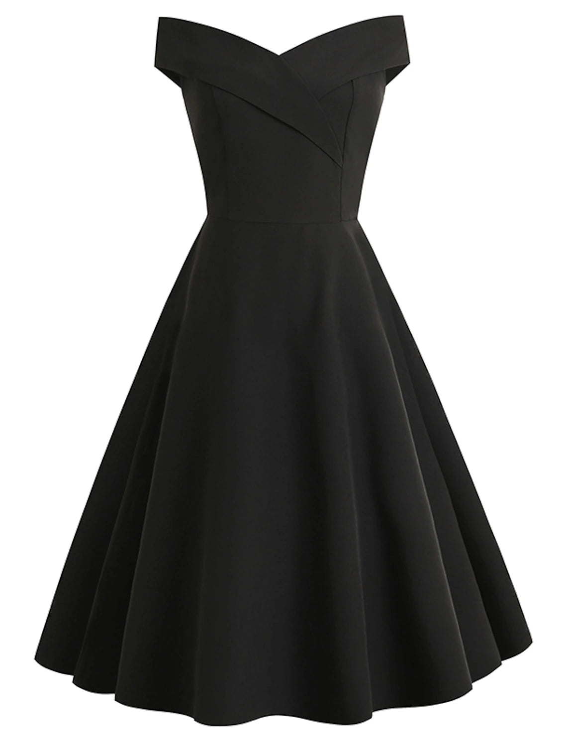 1950s Cocktail Dress Vintage Dress Dress A-Line Dress Tea Dress Flare Dress Audrey Hepburn Women's Off Shoulder Cosplay Costume A-Line Valentine's Day Homecoming Wedding Party Dress