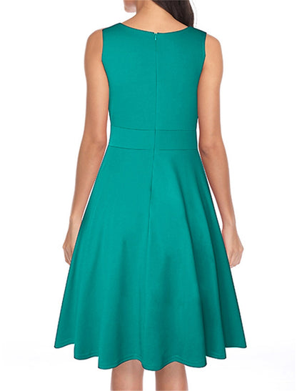 Vestido vintage para mujer, vestido de fiesta, vestido de regreso a casa, vestido midi, negro, vino tinto, sin mangas, leopardo, fruncido, primavera, otoño e invierno, cuello en V, vintage, para Navidad, boda, invitada, cumpleaños.