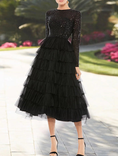 A-Line Cocktail Dresses Sparkle Black Dress Plus Size Party Wear Weddi Amzcw Dress A-Line Cocktail Dresses Sparkle Black Dress Plus Size Party Wear Weddi Amzcw Dress