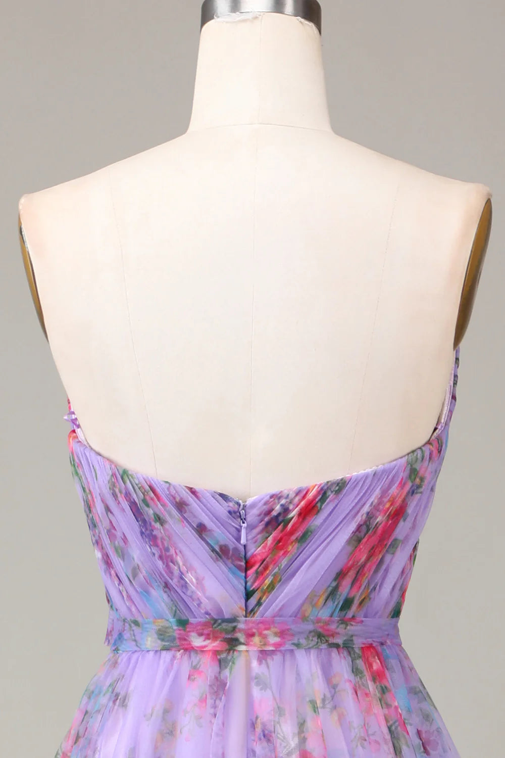 Amzcw Puple A-Line Sweetheart Long Tulle Prom Dress with Slit prom dresses stores