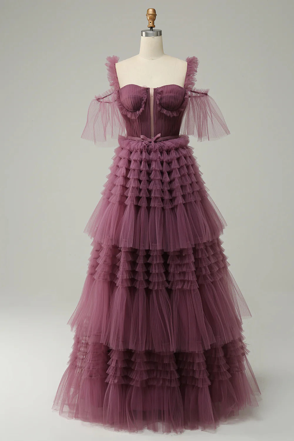 Vestido de fiesta largo Mavue con escote en forma de A 