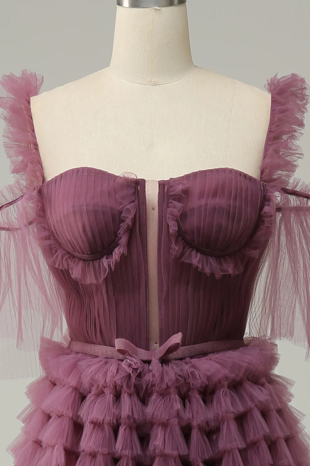 Vestido de fiesta largo Mavue con escote en forma de A 