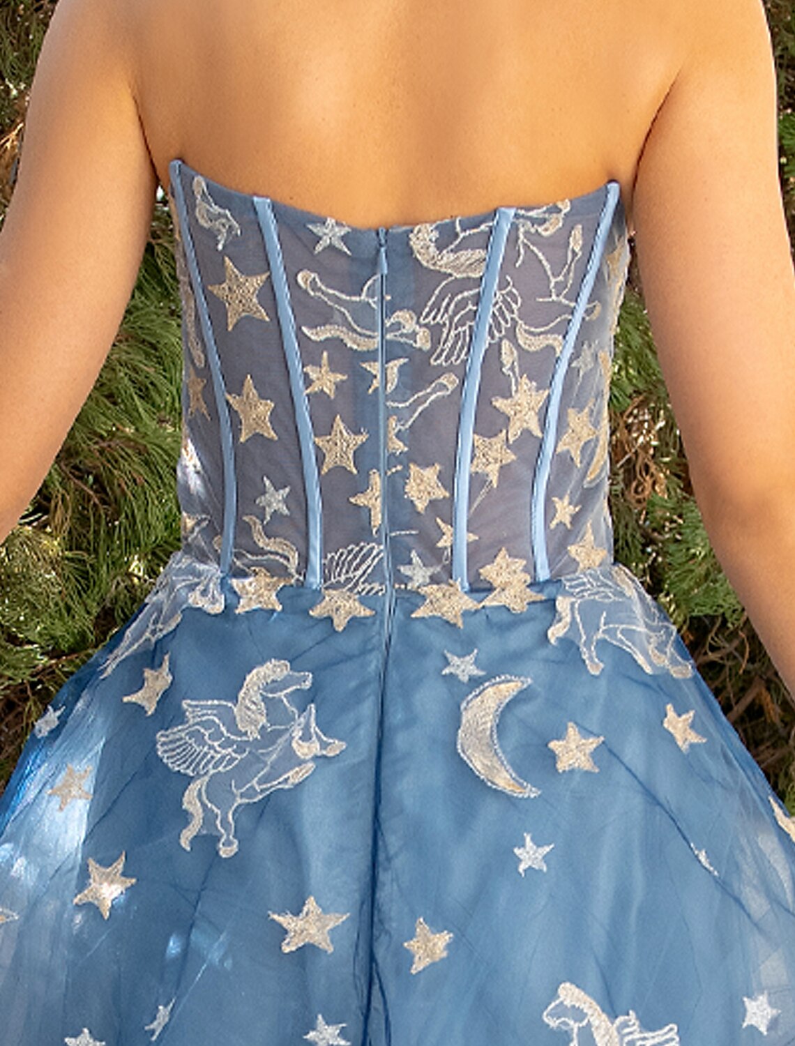 Vestidos de fiesta de gala, lujosos, para bodas, fiestas, con cola, sin mangas, sin tirantes, de encaje con apliques de lentejuelas